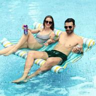 enjoy water fun in style with finduwill oversized pool floats raft - perfect for saddle, lounge chair, hammock, drifter experience logo