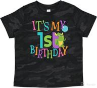 🎉 cute first birthday monster 1 year old baby t-shirt by inktastic логотип