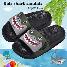 img 3 attached to Boys' Lightweight Slippers and Sandals by SITAILE - Anti-Slip Footwear