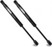 beneges 2pcs rear trunk lift supports compatible with 2008-2016 dodge challenger trunk gas charged struts shocks dampers with spoiler 04589645aa, 6657 logo
