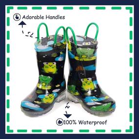 img 3 attached to Toddler Waterproof Dinosaur Lightweight Adorable Boys' Shoes : Outdoor