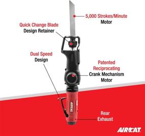 img 3 attached to Rev Up Your Cutting Game With AIRCAT 6355 Low Vibration Reciprocating Air Saw - 5,000 SPM