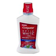 colgate optic white mouthwash sparkling oral care logo
