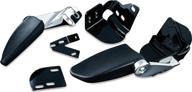 stealth foldable passenger armrests for harley-davidson motorcycles (1997-2013) - kuryakyn 8958, chrome/black логотип