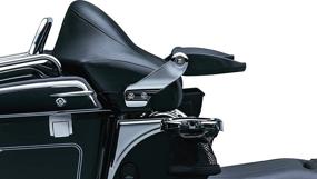 img 3 attached to Stealth Foldable Passenger Armrests for Harley-Davidson Motorcycles (1997-2013) - Kuryakyn 8958, Chrome/Black