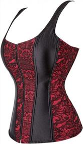 img 3 attached to Stylish Plus Size Gothic Corset With Halter Neck And Shoulder Straps