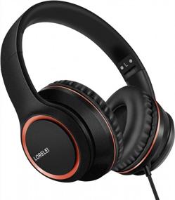 img 4 attached to Experience Superior Sound Quality With LORELEI X8 Over-Ear Wired Headphones With Microphone - Lightweight, Foldable & Portable In Space Black
