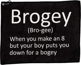 img 2 attached to Brogey Golf Clip Bag Towel - Funny Golf Gift With ShankitGolf Joke Design