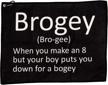 brogey golf clip bag towel - funny golf gift with shankitgolf joke design logo