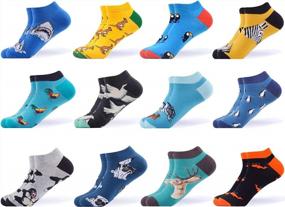 img 4 attached to Stand Out In Style With WeciBor Men'S Colorful Novelty Socks - Perfect For Casual And Dress Wear