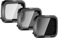 enhance photography with neewer camera lens filter nd filter kit: compatible with dji mavic air 2 lens, multi-coated filters pack accessories nd4/nd8/nd16 neutral density lens filter (3 packs) logo