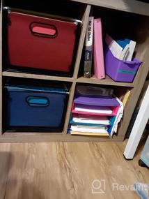 img 8 attached to Stay Organized With Samstar'S Mesh File Folder Box - Perfect For Hanging File Storage!