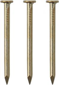 img 4 attached to 550 Pack Of 1 Inch Brass-Plated Wood Nails - Perfect For Picture Hanging, Finishing, And Roofing