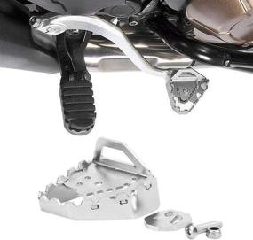 img 1 attached to Fydun Brake Pedal Enlarge Extension – Enhance Rear Brake Performance for Honda CRF1000L Africa Twin Adventure Sports 2014-2018 (Silver)