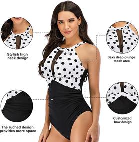 img 3 attached to Cromi Bathing Control Swimsuits Swimsuit Women's Clothing ~ Swimsuits & Cover Ups