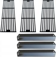 porcelain steel heat plates and cast iron cooking grid replacement kit for chargriller 3001/3008/3030/4000/5050/5252 and king griller 3008/5252 gas grills by direct store parts logo