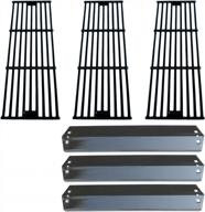 porcelain steel heat plates and cast iron cooking grid replacement kit for chargriller 3001/3008/3030/4000/5050/5252 and king griller 3008/5252 gas grills by direct store parts логотип