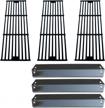 porcelain steel heat plates and cast iron cooking grid replacement kit for chargriller 3001/3008/3030/4000/5050/5252 and king griller 3008/5252 gas grills by direct store parts logo