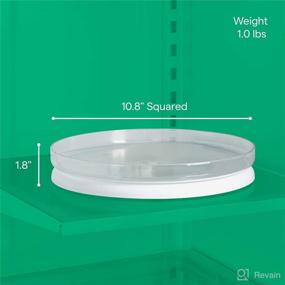 img 1 attached to 🔄 YouCopia FridgeView Fridge Turntable: Efficient Lazy Susan Organizer for Refrigerator Storage (11” White)