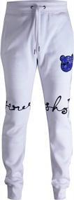 img 4 attached to Upgrade Your Style With SCREENSHOT'S Premium Fleece Pants - Hip Hop Classic Fit With Street Fashion Sweatpants And Ribbed Waistband