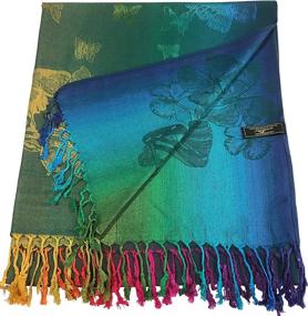 img 2 attached to CJ Apparel Butterfly Design Shawl Women's Accessories : Scarves & Wraps