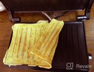 img 3 attached to Sandwich maker Kitfort KT-1609 Panini Maker, red review by Felicja Przybylska ᠌