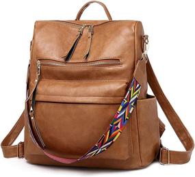img 4 attached to Backpack Convertible Daypack Designer Shoulder Women's Handbags & Wallets ~ Fashion Backpacks