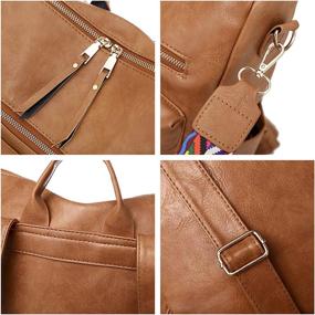 img 1 attached to Backpack Convertible Daypack Designer Shoulder Women's Handbags & Wallets ~ Fashion Backpacks