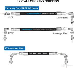 img 1 attached to 🚀 Ford Powerstroke 7.3L HPOP Hoses Lines Kit with Crossover Line - High-Pressure Oil Pump