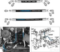 🚀 ford powerstroke 7.3l hpop hoses lines kit with crossover line - high-pressure oil pump logo