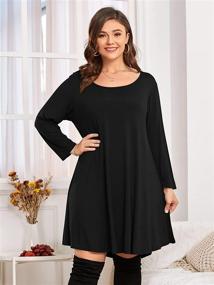 img 3 attached to BELAROI Womens T Shirt 3X Black Women's Clothing : Dresses