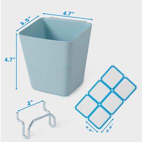 img 1 attached to FRIMOONY Large Pegboard Bins With Hooks, For Organizing Various Tools, Blue, 12 Pack