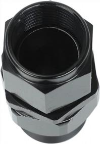 img 1 attached to Upgrade Your Hose System With Smileracing Black AN8 8AN Straight PTFE Teflon Swivel Hose Adapter