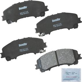 img 1 attached to 🔷 Bendix Premium Copper Free CFC1736 Ceramic Front Brake Pad