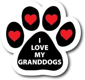 img 3 attached to 🐾 I Adore My Granddogs Paw Print Car Magnet - Durable & Waterproof for Optimal Performance