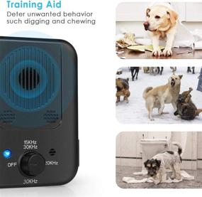 img 1 attached to 🔊 Upgraded Mini Bark Control Device with 3 Ultrasonic Frequency Levels - Enhanced Black Edition