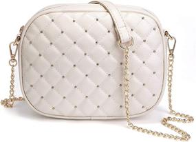 img 4 attached to SAMSHOWME Small Leather Crossbody Metal Women's Handbags & Wallets : Crossbody Bags
