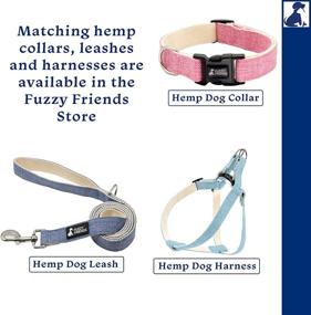 img 1 attached to 🐶 Fuzzy Friends Blue Hemp Dog Collar: Chemical-Free, Eco-Friendly & Hypoallergenic! Ideal for Sensitive Skin or Allergies. Crafted from Sustainable Hemp, Free from Harsh Dyes or Chemicals.