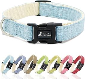 img 4 attached to 🐶 Fuzzy Friends Blue Hemp Dog Collar: Chemical-Free, Eco-Friendly & Hypoallergenic! Ideal for Sensitive Skin or Allergies. Crafted from Sustainable Hemp, Free from Harsh Dyes or Chemicals.