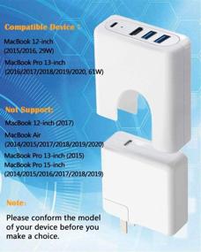 img 3 attached to USB-C Hub For 61W MacBook Pro Charger 4-In-1 Adapter With HDMI 4K Output 2 USB 3.0 Ports