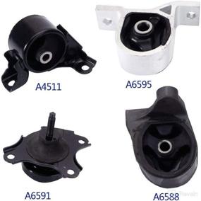 img 3 attached to 🔧 Premium Set of 4Pcs Engine Motor Automatic Transmission Mounts for 2001-2005 Honda Civic 1.7L (A6595 A6588 A6591 A4511) - High Compatibility and Performance Guaranteed