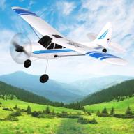 durable funtech rc airplane with 6 axis gyro stabilizer and 2.4ghz radio remote control - perfect rc control plane for beginners or advanced kids, ideal gift for adults logo