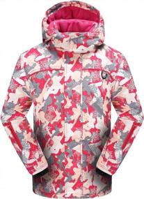 img 4 attached to Водонепроницаемая и ветрозащитная куртка для катания на лыжах и сноуборде для девочек от PHIBEE Sportswear