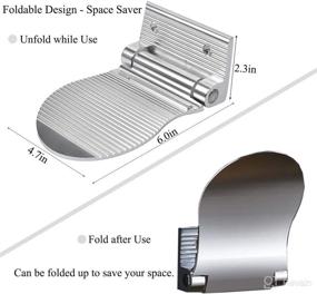 img 3 attached to 🧼 Silvery Aluminum Folding Shaving Wash