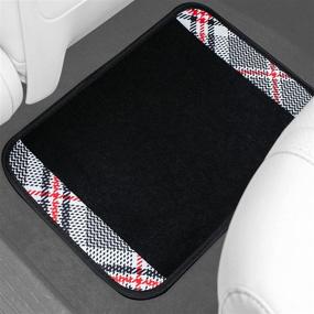 img 1 attached to 🚗 FH Group F14411PLAIDBEIGE: Universal Fit Tartan11 Plaid Trim Beige Automotive Floor Mats for Cars, SUVs, Trucks, Vans - Premium Quality & Versatile Design!