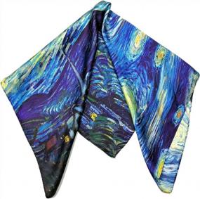 img 2 attached to 21X21" 100% Mulberry Silk Square Scarf In Gift Box By Shanlin