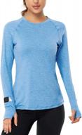 женская рубашка с длинным рукавом для йоги, бега, спорта, упражнений и тренажерного зала логотип