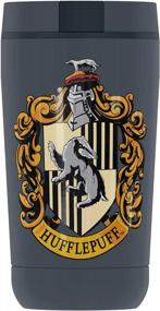 img 3 attached to Thermos Guardian Collection 12Oz Stainless Steel Travel Tumbler With Vacuum Insulation And Double Wall - Harry Potter Hufflepuff House Crest Design