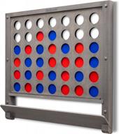 jumbo 4 in a row game with coins - wall-mounted giant connect four by gosports logo