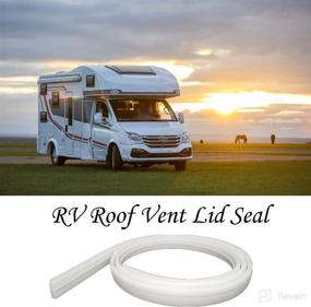 img 1 attached to 🏢 ZRNIDIYR 51" RV Roof Vent Seal - Replacement Gasket for Roof Vents and Vent Lid (1)